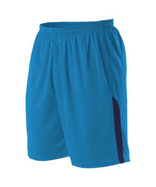 Alleson Athletic A205BA Adult NBA Blank Game Short - Blue Navy - HIT a Double - 1