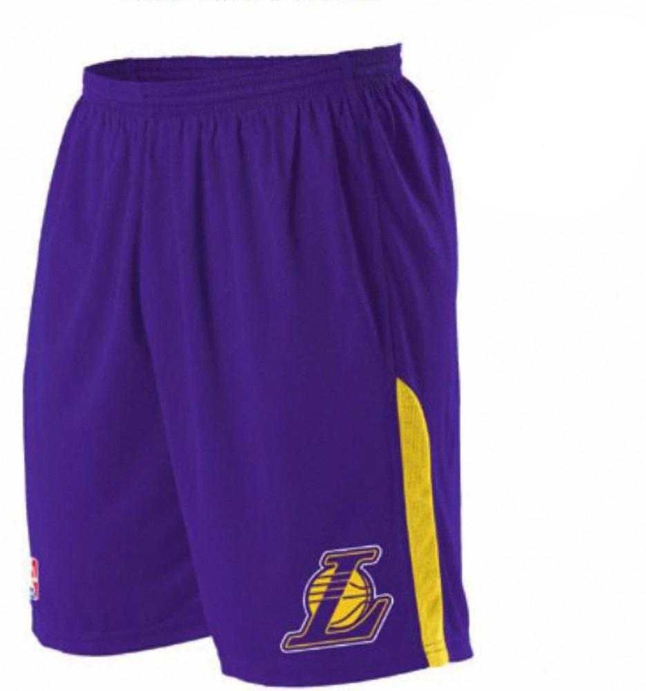 Alleson Athletic A205LA Adult NBA Logo Game Short - Los Angeles Lakers - HIT a Double - 1