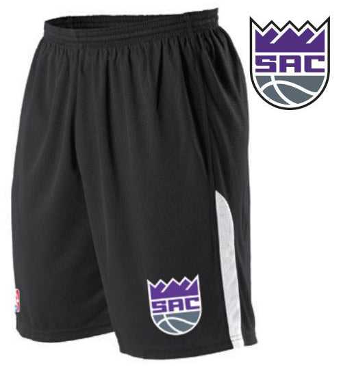 Alleson Athletic A205LA Adult NBA Logo Game Short - Sacramento Kings - HIT a Double - 1