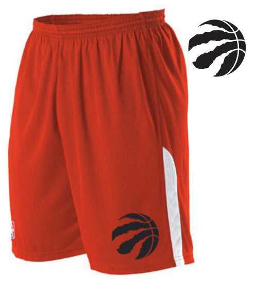 Alleson Athletic A205LA Adult NBA Logo Game Short - Toronto Raptors - HIT a Double - 1