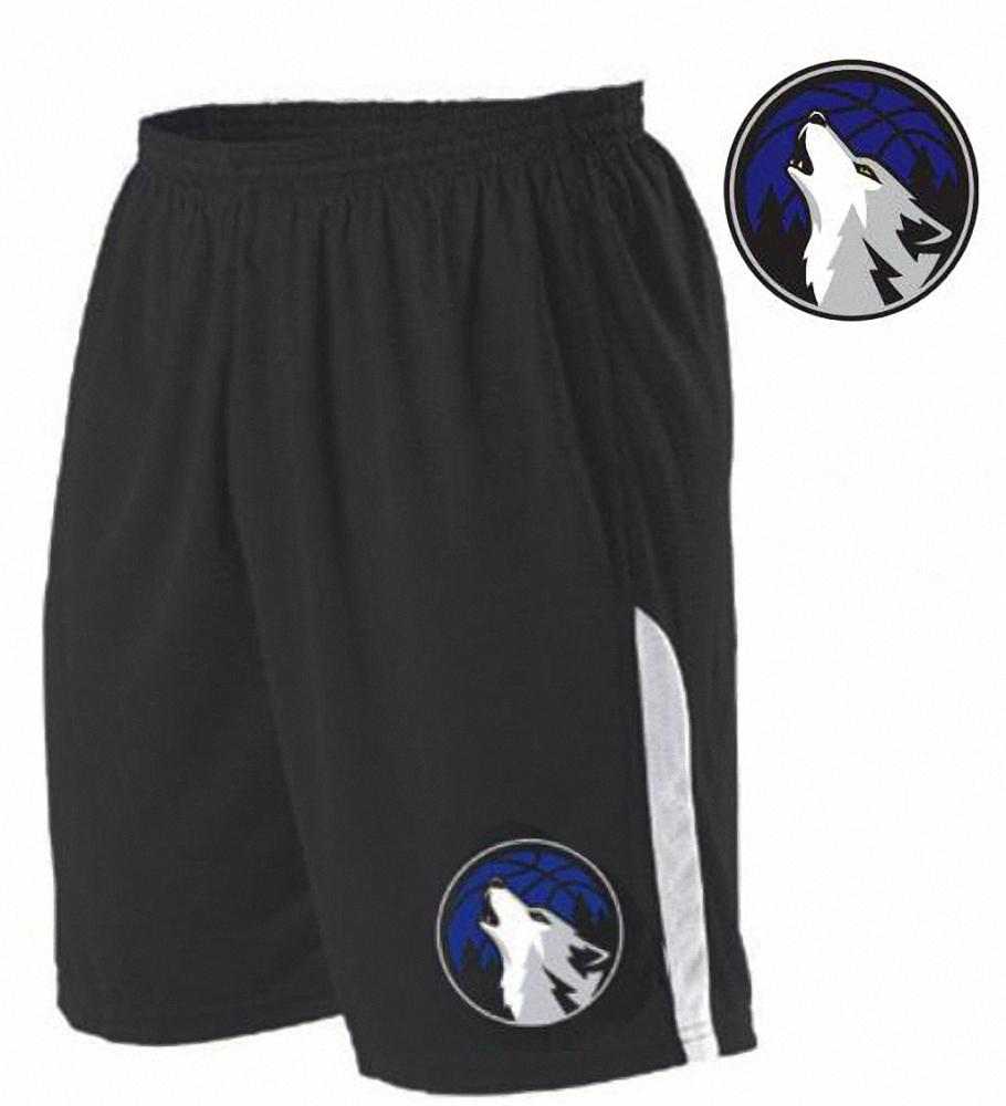 Alleson Athletic A205LY Youth NBA Logo Game Short - Minnesota T-Wolves - HIT a Double - 1