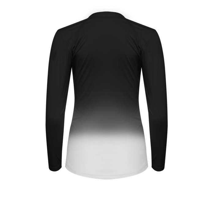 Alleson Athletic AOMBRW Women&#39;s Ombre Volleyball Jersey - Black Ombre - HIT a Double - 2