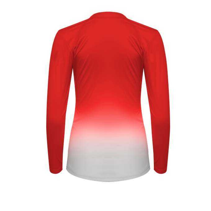 Alleson Athletic AOMBRW Women&#39;s Ombre Volleyball Jersey - Red Ombre - HIT a Double - 2