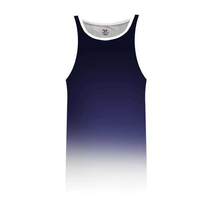 Alleson Athletic ARTOMA Men&#39;s Ombre Track Singlet - Navy Ombre - HIT a Double - 1