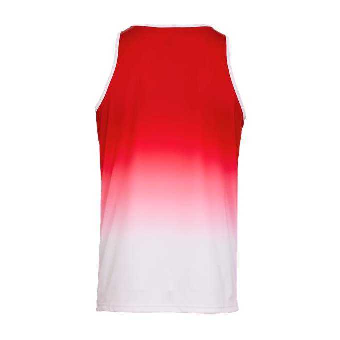 Alleson Athletic ARTOMA Men&#39;s Ombre Track Singlet - Red Ombre - HIT a Double - 2