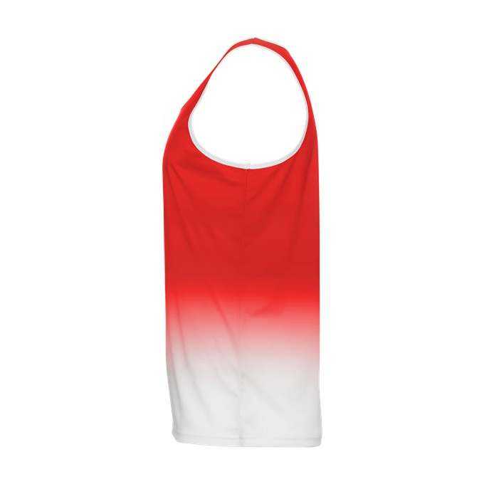 Alleson Athletic ARTOMA Men&#39;s Ombre Track Singlet - Red Ombre - HIT a Double - 3