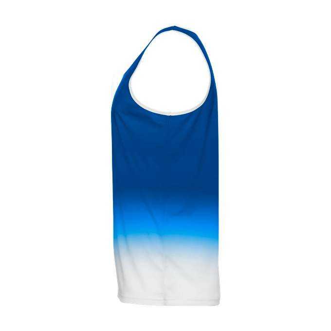 Alleson Athletic ARTOMA Men&#39;s Ombre Track Singlet - Royal Ombre - HIT a Double - 3