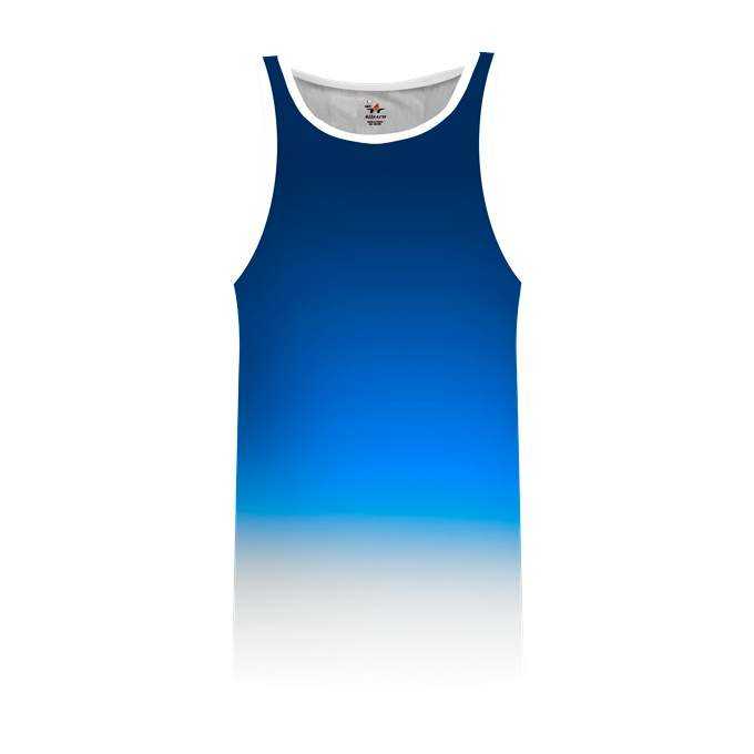 Alleson Athletic ARTOMA Men's Ombre Track Singlet - Royal Ombre - HIT a Double - 1