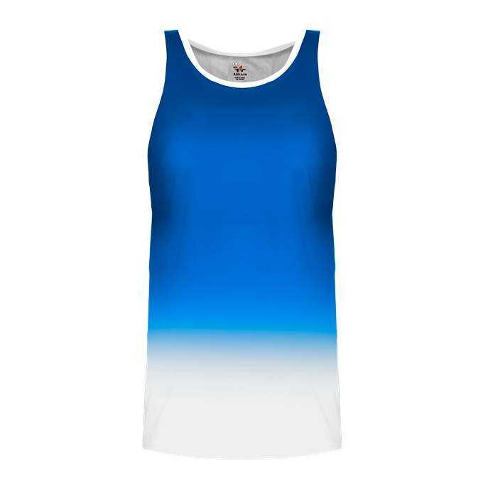 Alleson Athletic ARTOMW Women's Ombre Track Singlet - Royal Ombre - HIT a Double - 1