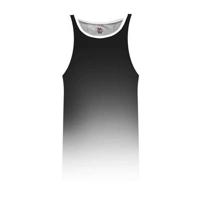Alleson Athletic ARTOMY Youth Ombre Track Singlet - Black Ombre - HIT a Double - 1