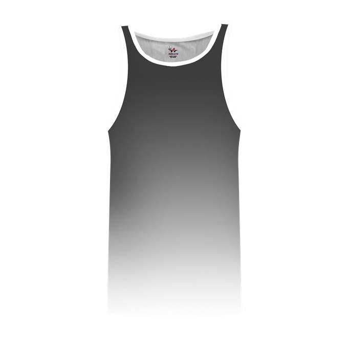 Alleson Athletic ARTOMY Youth Ombre Track Singlet - Graphite Ombre - HIT a Double - 1