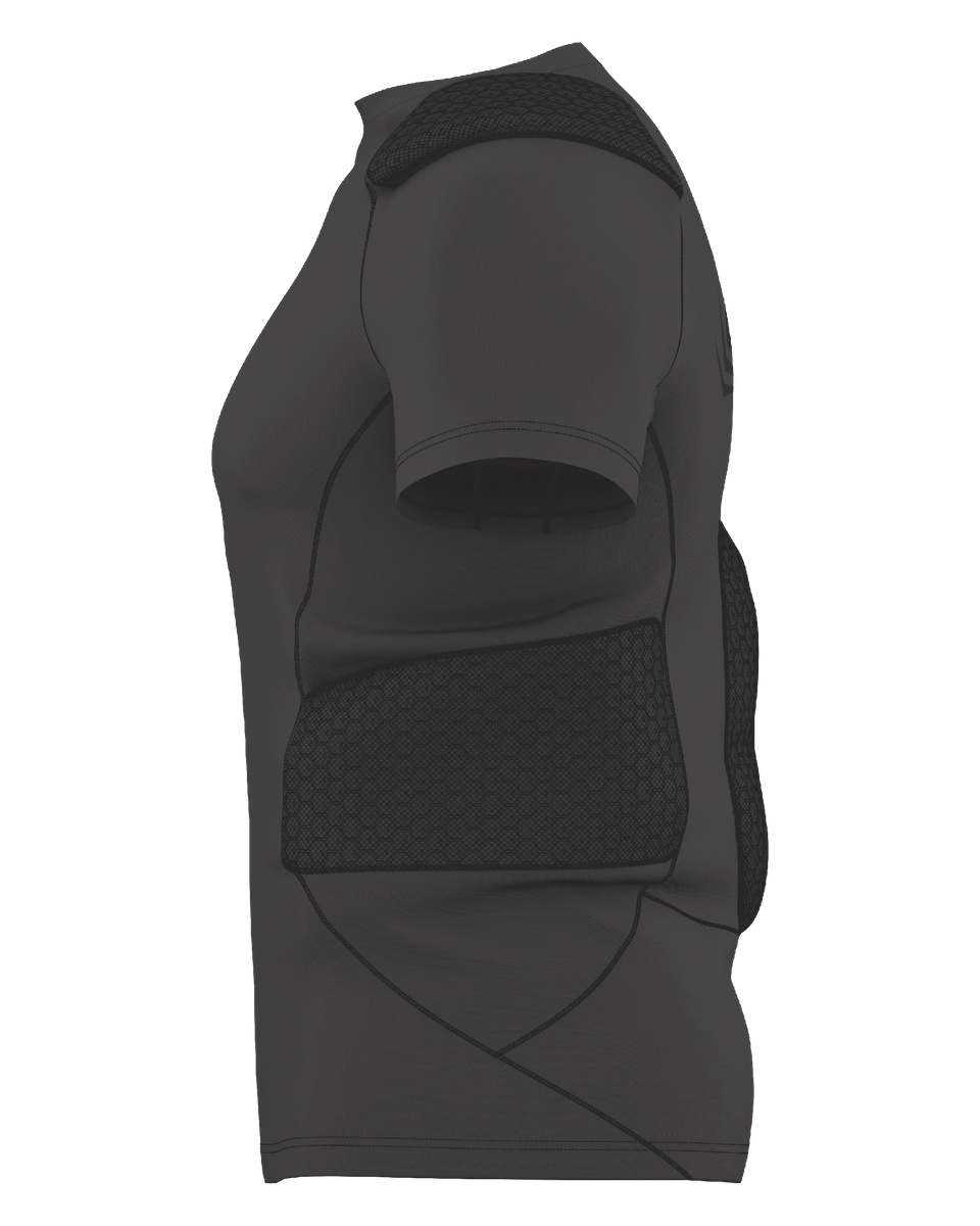 Alleson Athletic BSIPT Adult Upper Body Integrated Protector - Charcoal Solid Lime - HIT a Double - 2