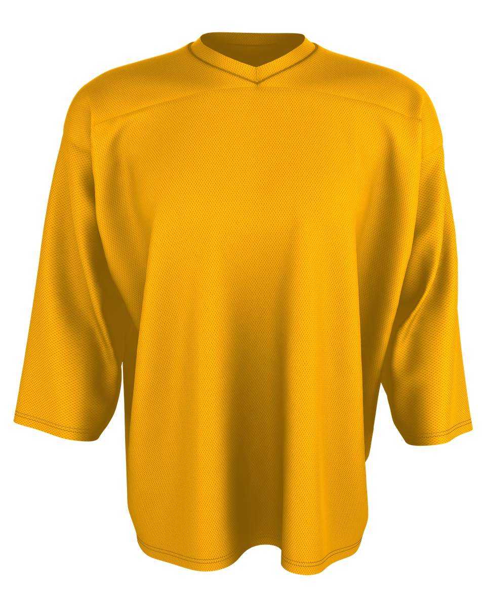 Alleson Athletic HJ150GA Adult Goalie Hockey Practice Jersey - Gold - HIT a Double - 1