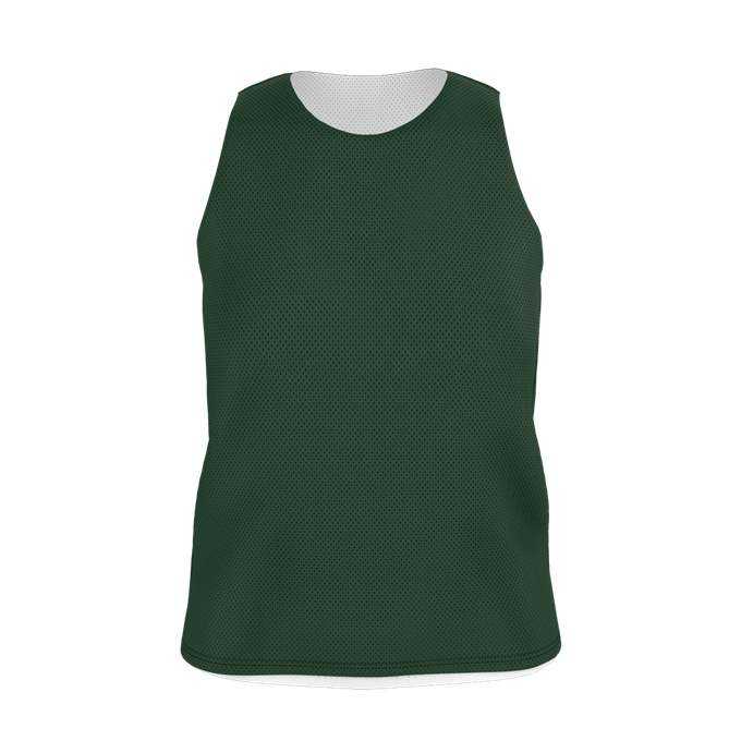 Alleson Athletic LP001W Womens Lacrosse Reversible Pinnie - Forest White - HIT a Double - 1