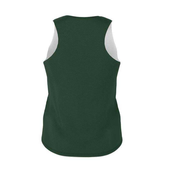 Alleson Athletic LP001W Womens Lacrosse Reversible Pinnie - Forest White - HIT a Double - 3