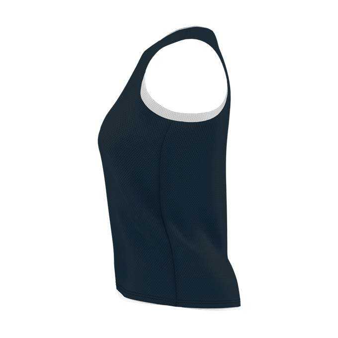 Alleson Athletic LP001W Womens Lacrosse Reversible Pinnie - Navy White - HIT a Double - 2