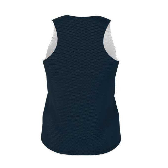 Alleson Athletic LP001W Womens Lacrosse Reversible Pinnie - Navy White - HIT a Double - 3