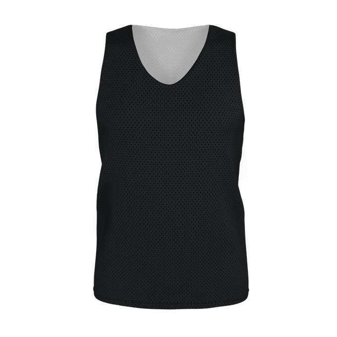 Alleson Athletic LP001Y Youth Lacrosse Reversible Pinnie - Black White - HIT a Double - 1