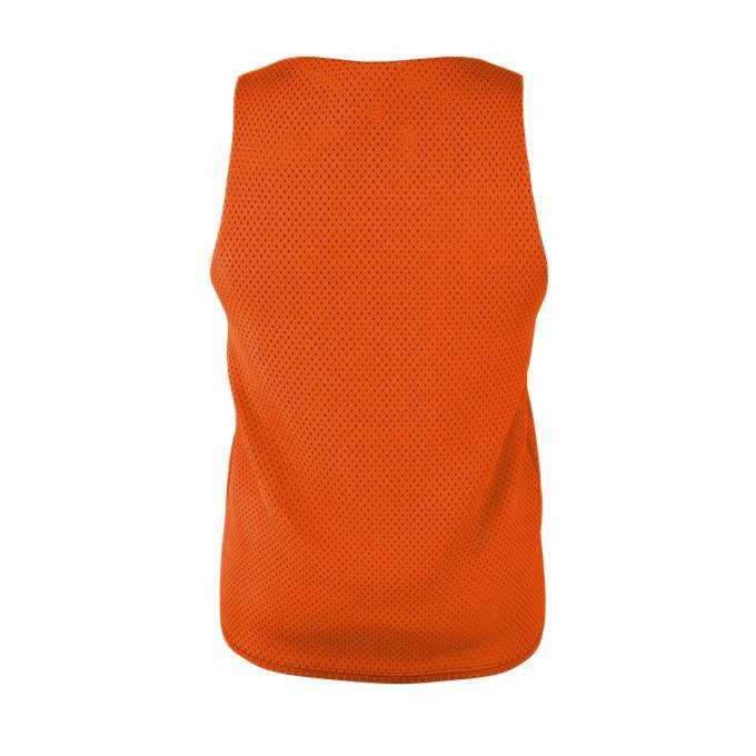 Alleson Athletic LP001Y Youth Lacrosse Reversible Pinnie - Burnt Orange White - HIT a Double - 3