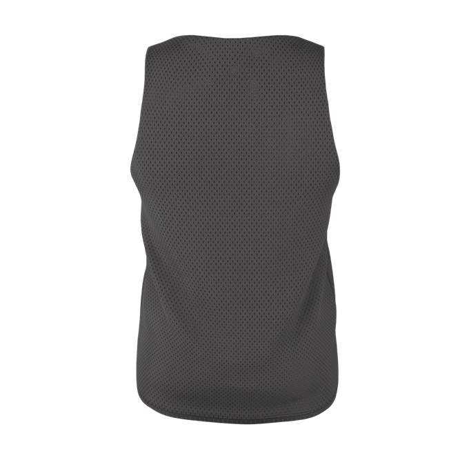 Alleson Athletic LP001Y Youth Lacrosse Reversible Pinnie - Charcoal Solid White - HIT a Double - 3