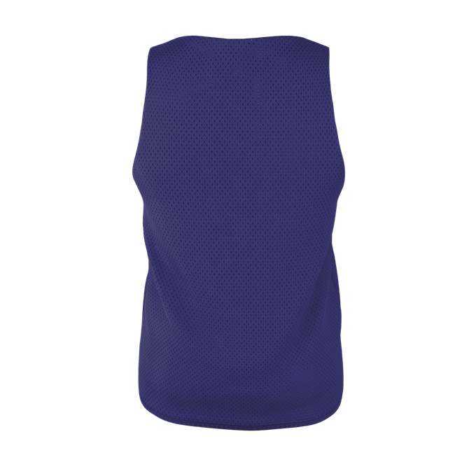 Alleson Athletic LP001Y Youth Lacrosse Reversible Pinnie - Purple White - HIT a Double - 3