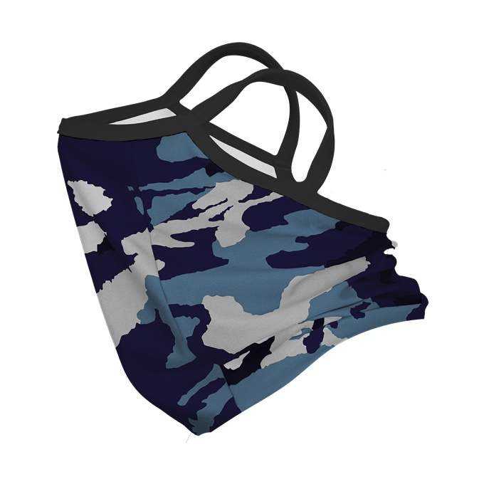 Alleson Athletic MSM01A Sport Activity Mask - Navy Camo - HIT a Double - 2