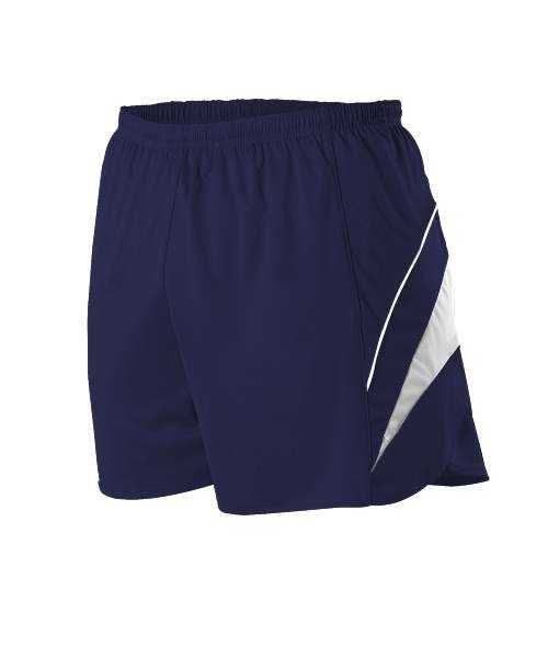Alleson Athletic R1LFP Men's Loose Fit Track Short - Navy White - HIT a Double - 1