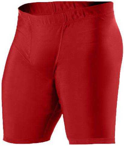 Alleson Athletic RS07A Adult Compression Short - Scarlet - HIT a Double - 1