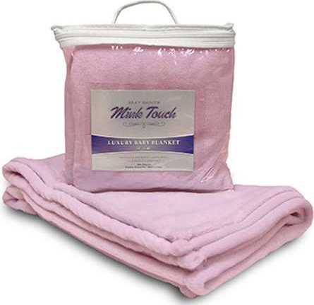 Alpine Fleece 8722 Mink Touch Luxury Baby Blanket - Baby Pink - HIT a Double - 1