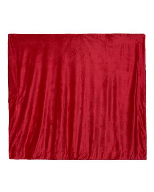 Alpine Fleece 8726 Oversized Mink Sherpa Blanket - Red - HIT a Double