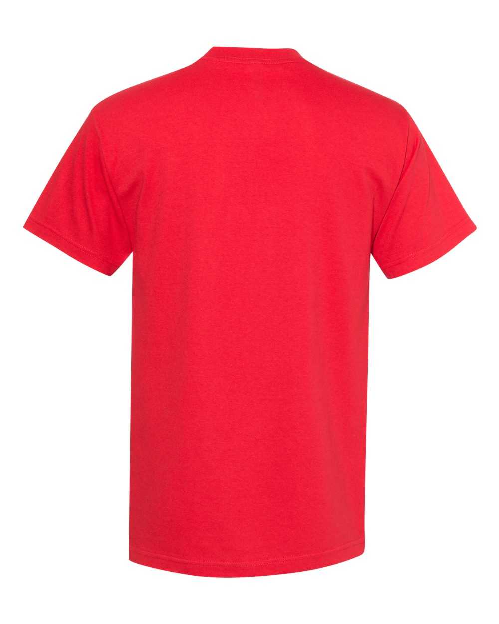 Alstyle 1305 Classic Adult Pocket Tee - Red - HIT a Double