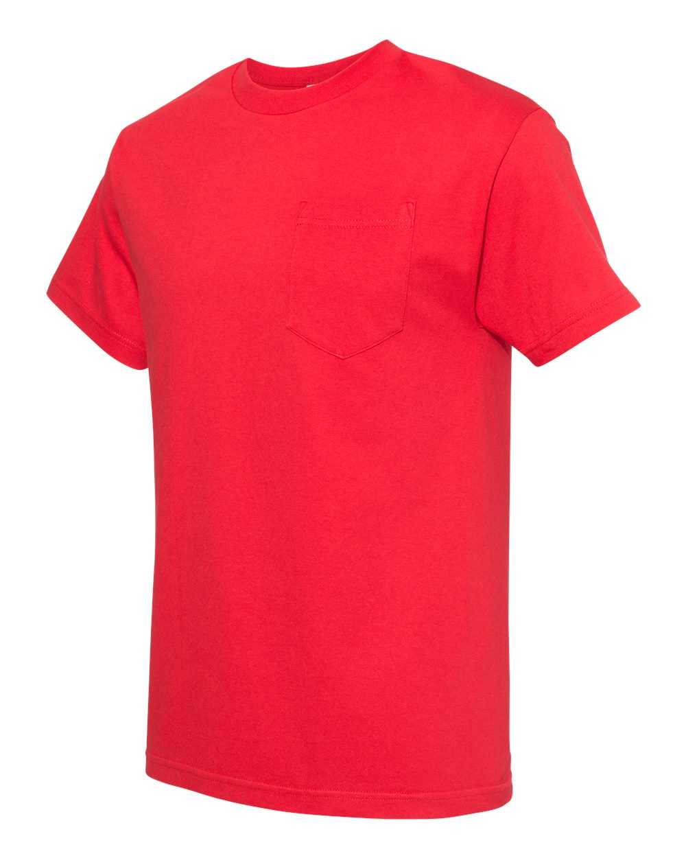 Alstyle 1305 Classic Adult Pocket Tee - Red - HIT a Double