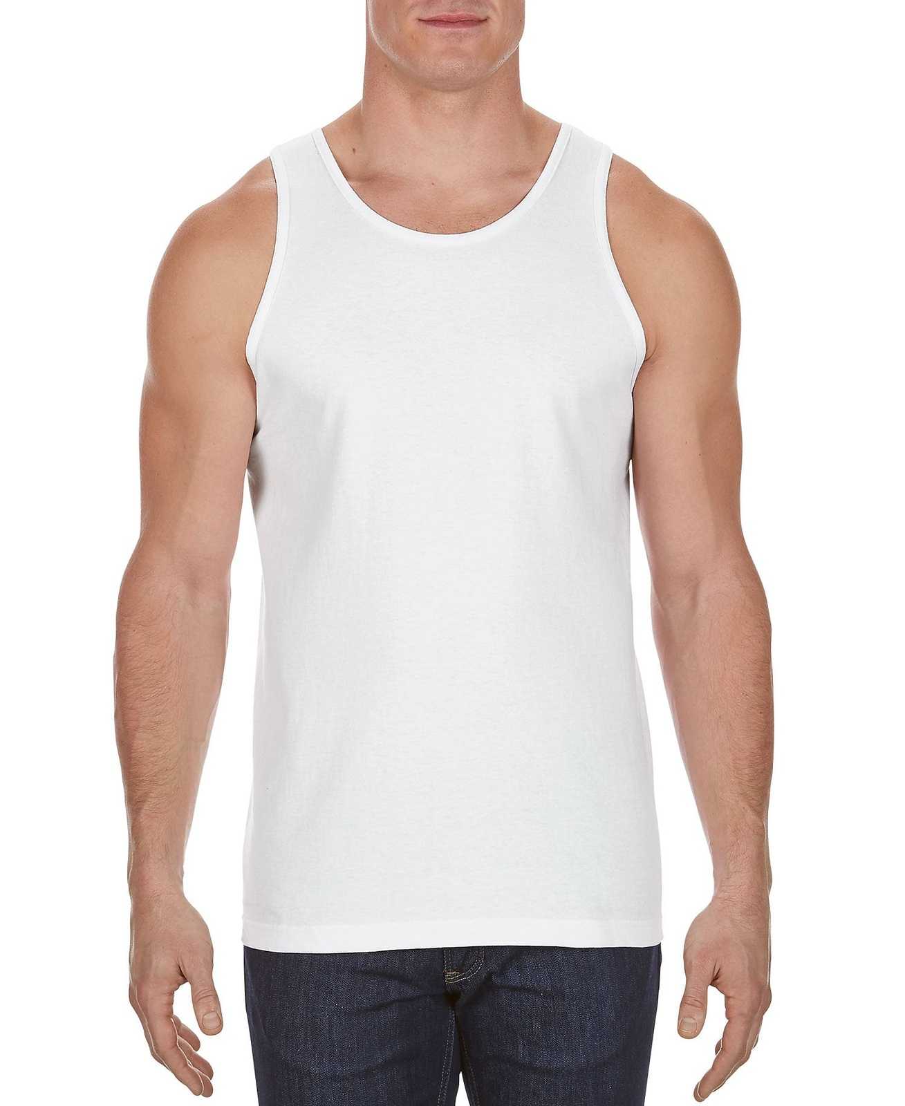 Alstyle 1307 Classic Adult Tank Top - White - HIT a Double