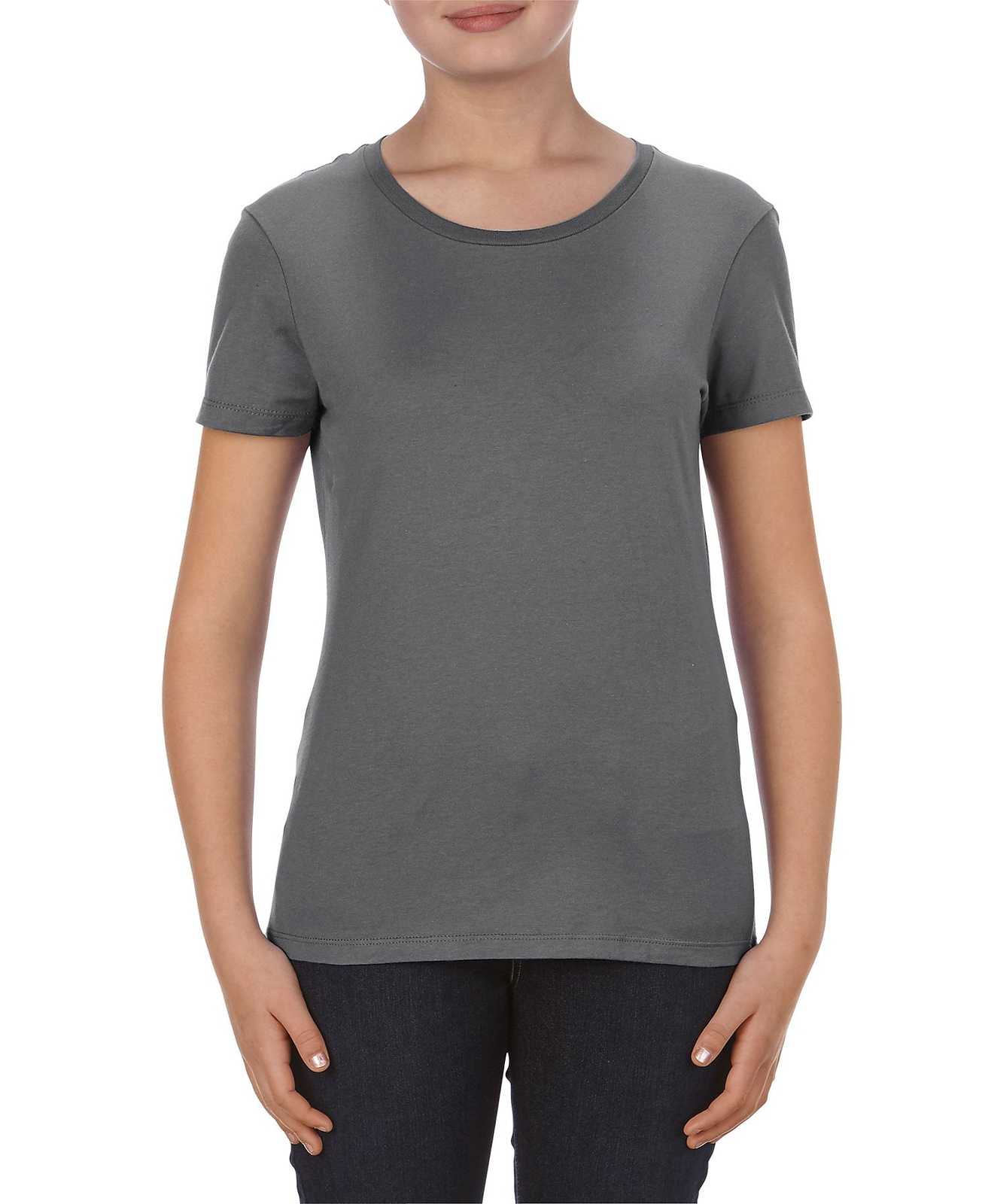 Alstyle 2562 Ultimate Missy Tee - Charcoal Heather - HIT a Double