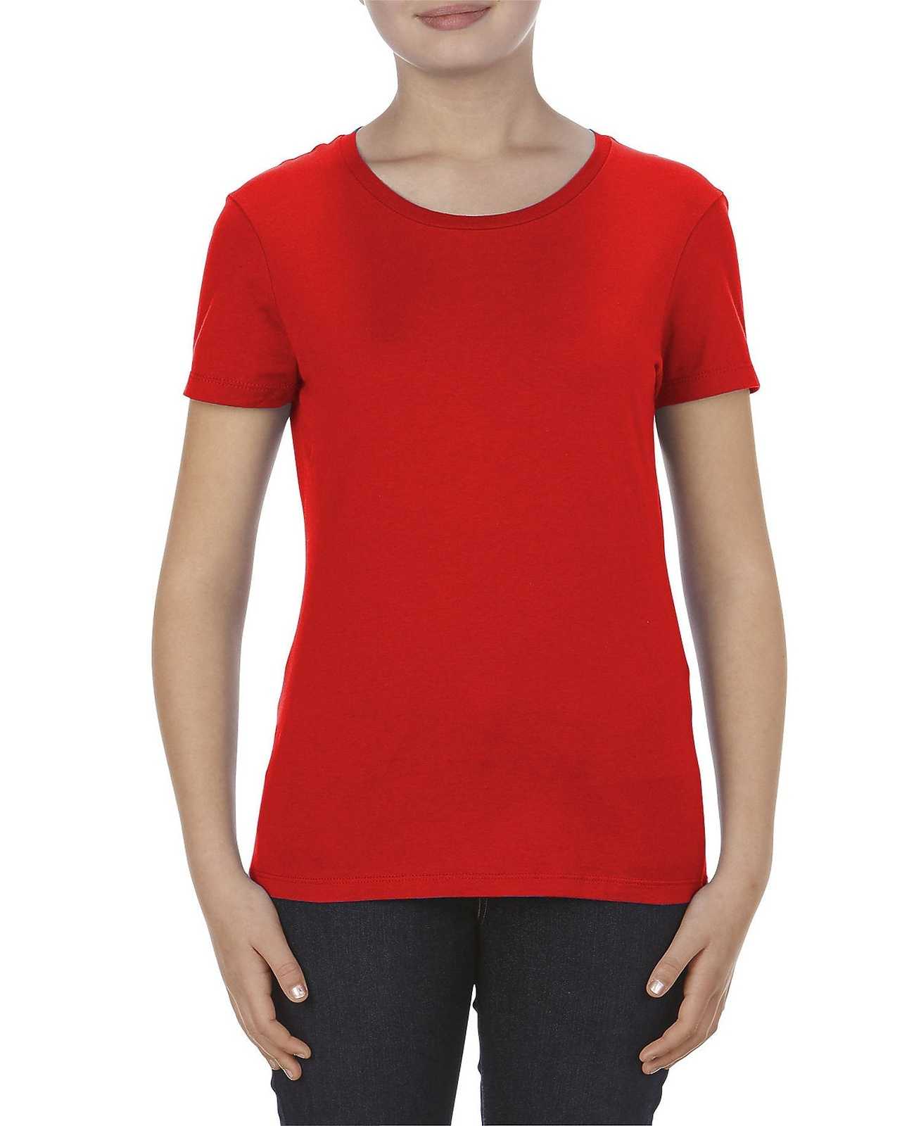 Alstyle 2562 Ultimate Missy Tee - Red - HIT a Double