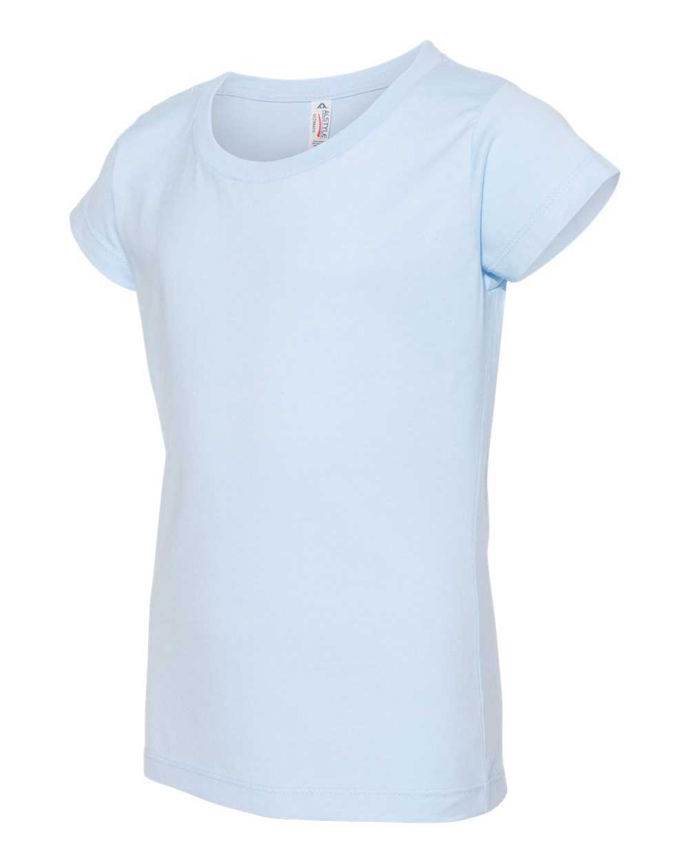 Alstyle 3362 Ultimate Girls Tee - Powder Blue - HIT a Double