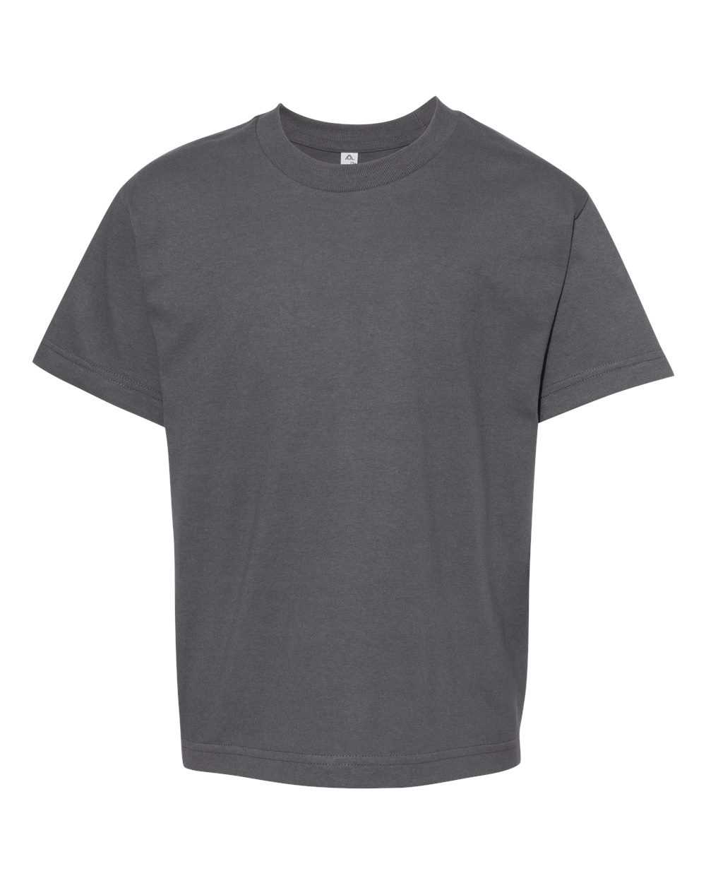 Alstyle 3381 Classic Youth Tee - Charcoal - HIT a Double