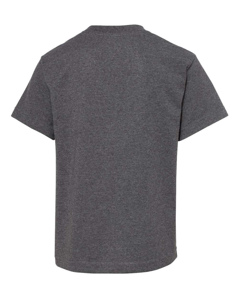 Alstyle 3381 Classic Youth Tee - Charcoal Heather - HIT a Double