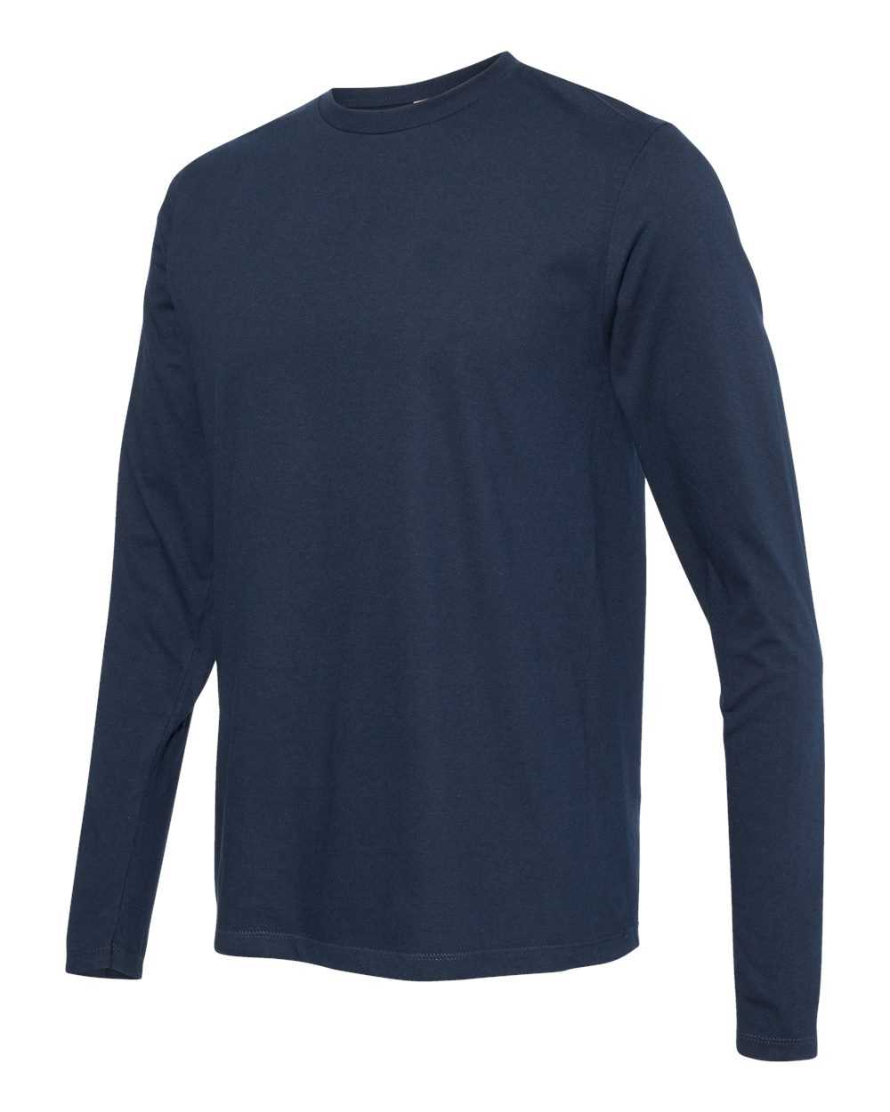 Alstyle 5304 Ultimate Adult Long Sleeve Tee - Navy - HIT a Double
