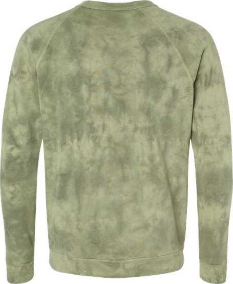 Alternative Apparel 9575ZT Champ Lightweight Eco-Washed French Terry Pullover - Olive Tonal Tie Dye - HIT a Double - 5