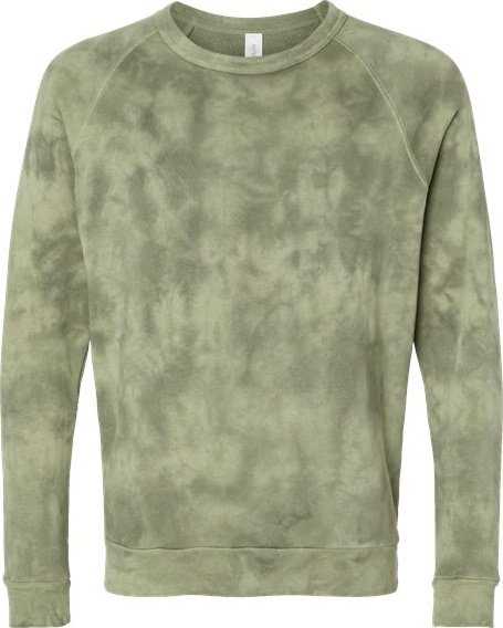 Alternative Apparel 9575ZT Champ Lightweight Eco-Washed French Terry Pullover - Olive Tonal Tie Dye - HIT a Double - 1