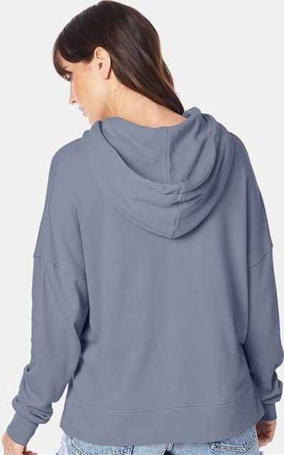 Alternative Apparel 9906ZT Women&#39;s Eco-Washed Terry Hooded Sweatshirt - Washed Denim - HIT a Double - 4