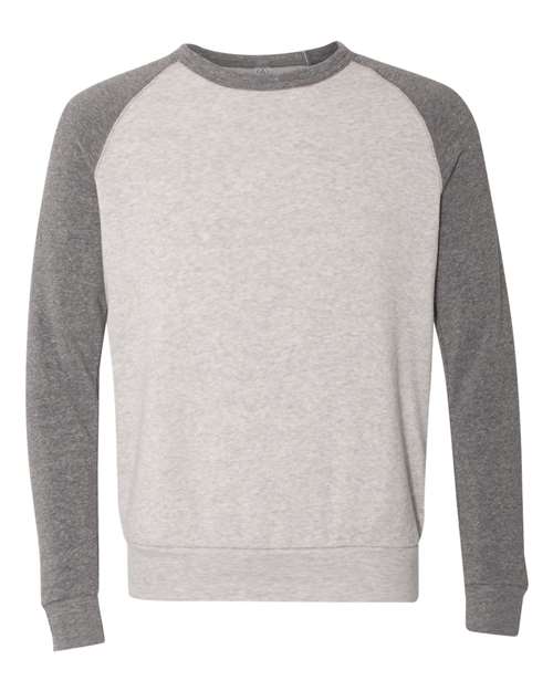 Alternative 32022 Champ Eco-Fleece Colorblocked Sweatshirt - Eco Light Grey Eco Grey - HIT a Double