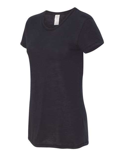 Alternative 5052 Womens Vintage Jersey Keepsake Short Sleeve Tee - Black - HIT a Double