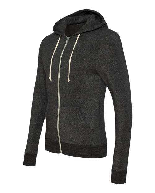Alternative 9590 Rocky Eco-Fleece Full-Zip Hooded Sweatshirt - Eco Black - HIT a Double