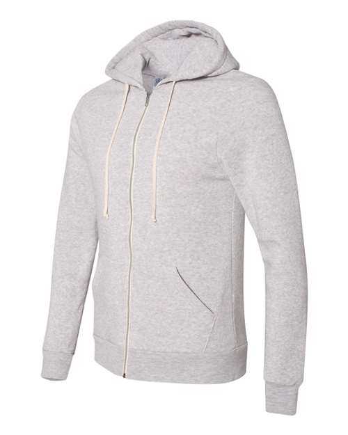 Alternative 9590 Rocky Eco-Fleece Full-Zip Hooded Sweatshirt - Eco Light Grey - HIT a Double