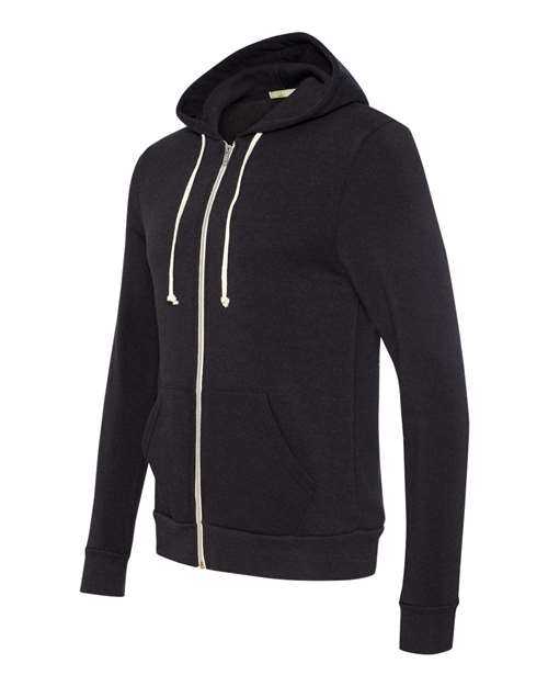 Alternative 9590 Rocky Eco-Fleece Full-Zip Hooded Sweatshirt - Eco True Black - HIT a Double