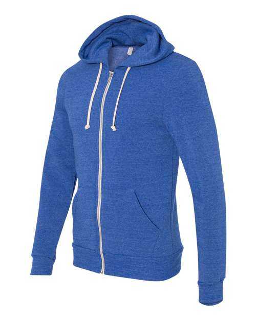 Alternative 9590 Rocky Eco-Fleece Full-Zip Hooded Sweatshirt - Eco True Pacific Blue - HIT a Double