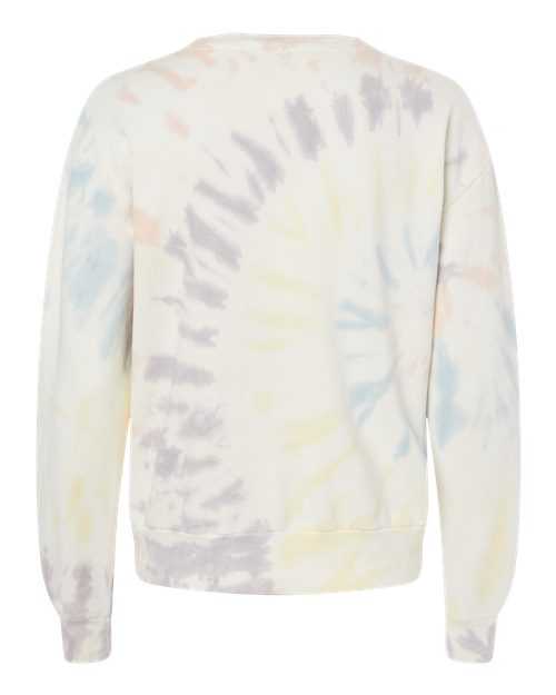 Alternative 9903ZT Women&#39;s Eco-Washed Terry Throwback Pullover - Spectrum Spiral Tie Dye - HIT a Double