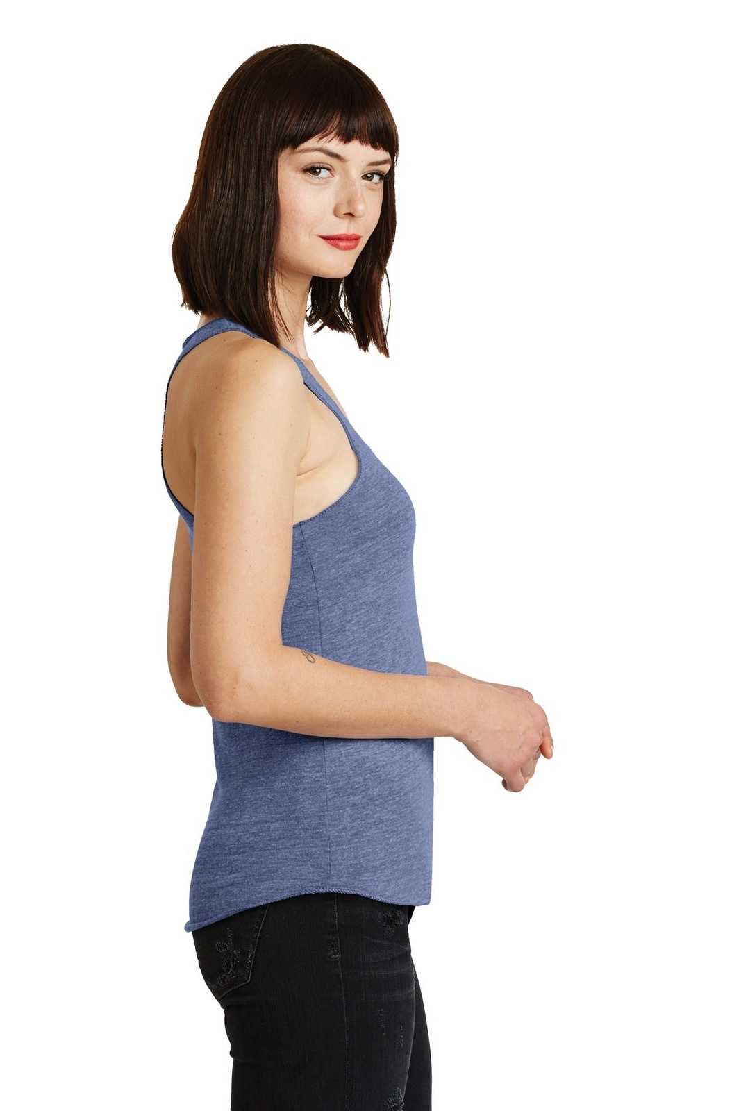 Alternative AA1927 Discontinued Women&#39;s Meegs Eco-Jersey Racer Tank - Eco Pacific Blue - HIT a Double - 3